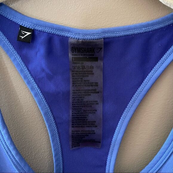 Gymshark Cropped Blue Tank - Picture 4 of 4